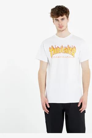 Thrasher T-shirt Flame Logo T-Shirt White L