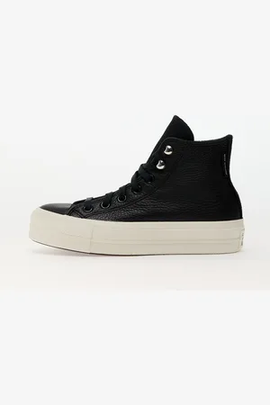 Converse Sneakers Chuck Taylor All Star Lift Platform Water Repellent Leather Black/ Black/ Egret EUR 36
