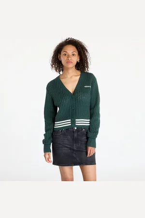 adidas Trui adidas Knit Cardigan Mineral Green L