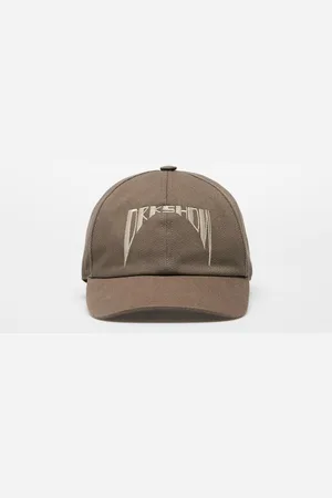 Rick Owens Embroidered Denim Baseball Cap Dust/ Pearl L