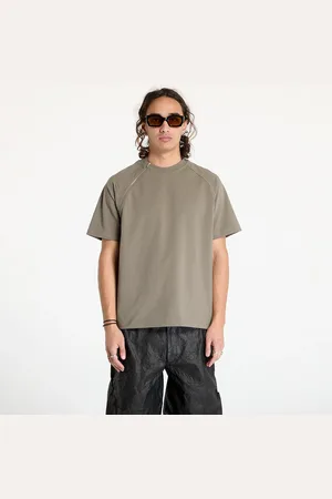 HELIOT EMIL T-shirt Sequence Zip T-Shirt UNISEX Dusty Green L