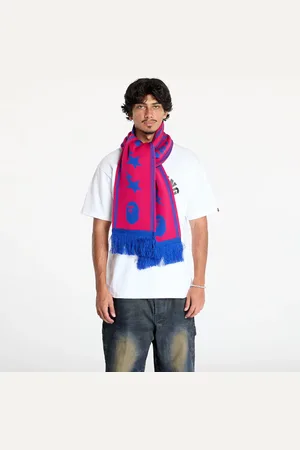 A Bathing Ape Sjaal Jacquard Bape Logo Long Scarf M Pink Universal