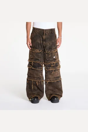 MISBHV Spijkerbroek Ibiza Oversize Cargo Trousers Acid Black L