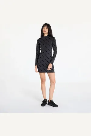 adidas Adidas Monogram Bodycon Dress Carbon L