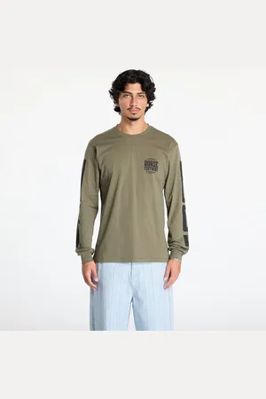 Horsefeathers T-shirt Tall Typo Long Sleeve T-Shirt Burnt Olive M