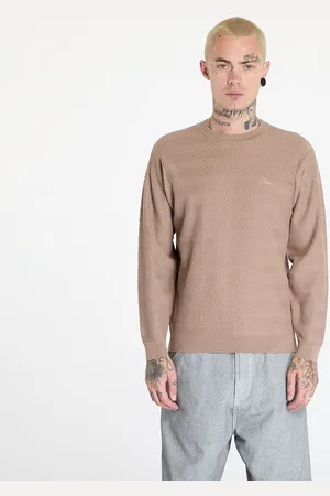 DIME Trui Wave Cable Knit UNISEX Tan L