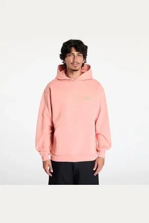 DIME Sweatshirt Classic Small Logo Hoodie UNISEX Pink Clay L