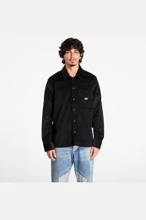 Dickies Shirt Corduroy Long Sleeve Shirt Black M