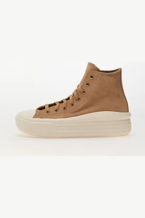Converse Sneakers Chuck Taylor All Star Move Platform Colorful Suede Coffee Rum/ Egret/ Black EUR 36
