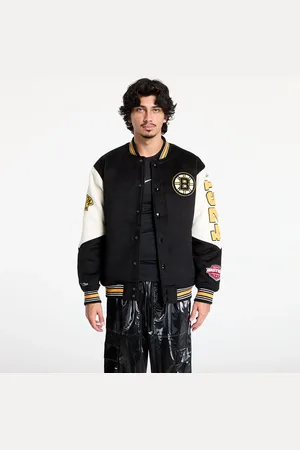 Mitchell & Ness Bomber NHL Team History Varsity Jacket Current Logo Bruins Black XL