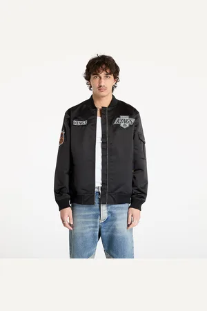 Mitchell & Ness Jas NHL Team Leader Satin Vintage Logo Kings Bomber Black XXL