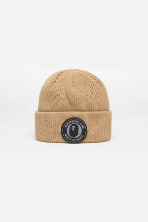 A Bathing Ape Busy Work Knit Hat Beige Universal
