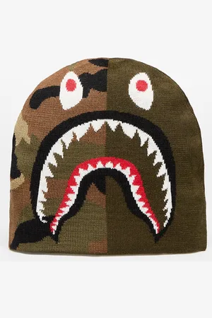 A Bathing Ape 1st Shark Knit Hat Olivedrab Universal