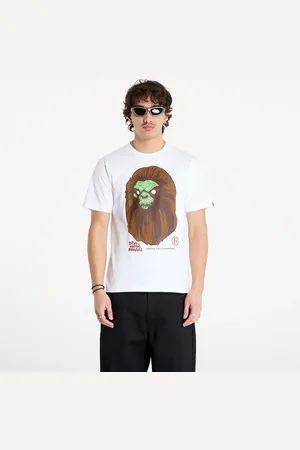 A Bathing Ape T-shirt Bape Horror Mad Face UNISEX Tee White L