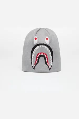 A Bathing Ape 2nd Shark Knit Hat Gray Universal