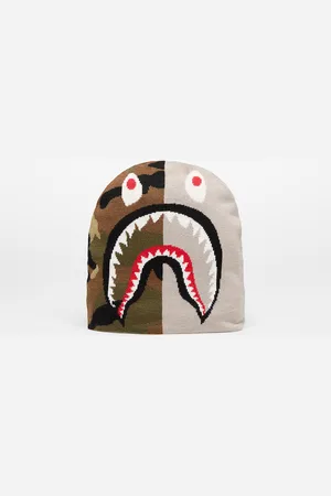 A Bathing Ape 1st Shark Knit Hat Gray Universal
