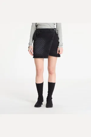 Daily paper Mongram Wrap Denim Skirt Black M