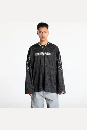 A Bathing Ape T-shirt Men Long Sleeve Tee UNISEX Black L