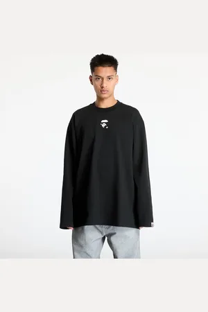 A Bathing Ape T-shirt Long Sleeve Tee UNISEX Black XXL