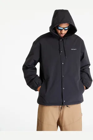 Carhartt Jas Hooded Coach Jacket UNISEX Black/ White L