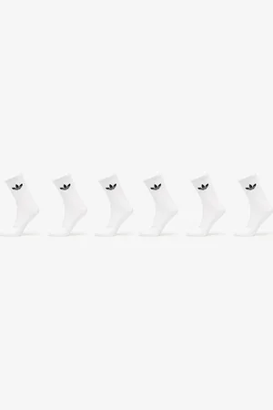 adidas Adidas Trefoil Crew Sock Cushion 6-Pack White L