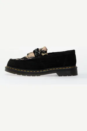 Dr. Martens Sneakers Adrian Snaffle Black Long Napped Suede & Black/Beige Contrast Hair On EUR 37