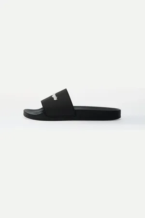 Palm Angels Sneakers Classic Logo Pool Slider Black/ White EUR 41