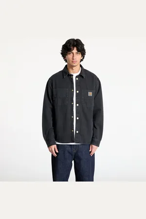 Carhartt Shirt Conro Shirt Jacket UNISEX Black Stone Dyed L