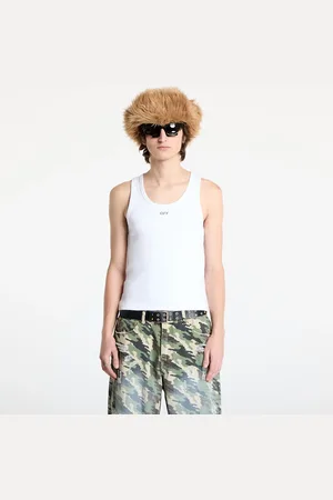 OFF-WHITE Tanktop Off Stamp Rib Tanktop White/ Black L
