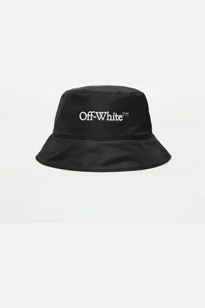 OFF-WHITE Bksh Bucket Hat Nyl Black/ White L