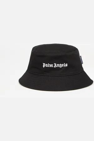 Palm Angels Logo Bucket Hat Black/ Off White I