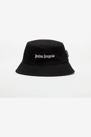 Palm Angels Logo Bucket Hat Black/ Off White I