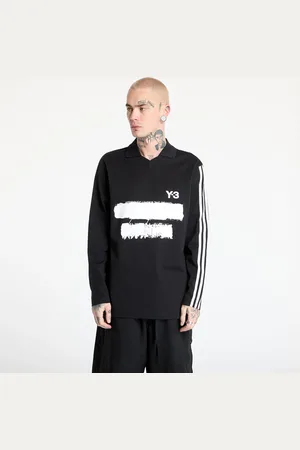 Y-3 T-shirt Graphic Logo Long Sleeve Top UNISEX Black L