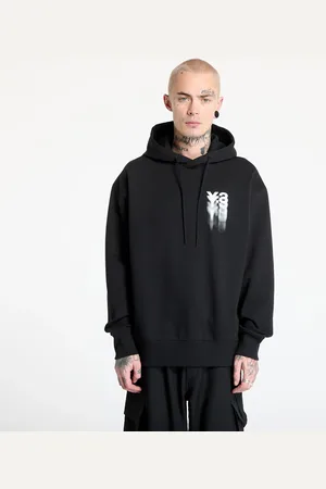 Y-3 Sweatshirt Graphic Hoodie UNISEX Black M