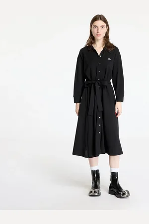 Lacoste Relaxed Fit Piqué Polo Dress Black 38