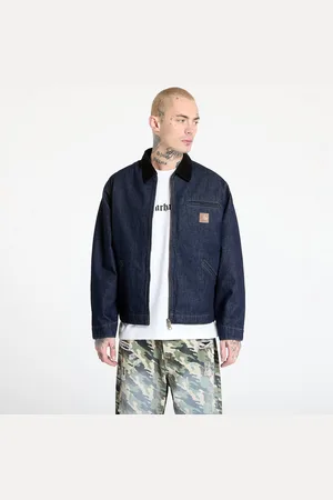Carhartt Jas OG Detroit Jacket UNISEX Blue/ Black Rinsed L