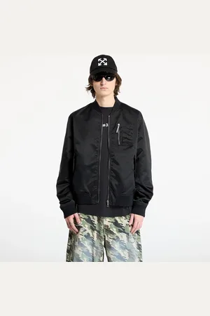 Palm Angels Bomber Curved Logo Bomber Black/ Black 52