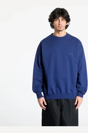 Y-3 Sweatshirt French Terry Crew Sweatshirt UNISEX Dark Blue L