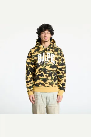 A Bathing Ape Sweatshirt 1St Camo Bape Pullover Hoodie Yellow L