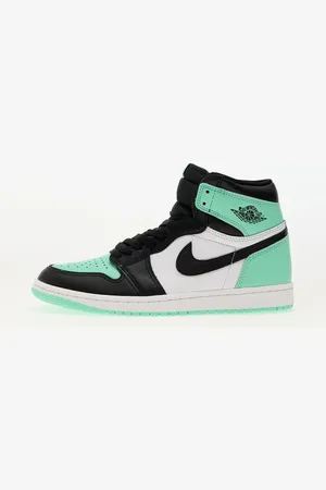 Jordan Sneakers Air 1 Retro High OG White/ Black-Green Glow EUR 36