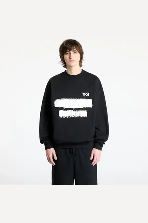 Y-3 Sweatshirt Graphic Crew Sweater UNISEX Black L