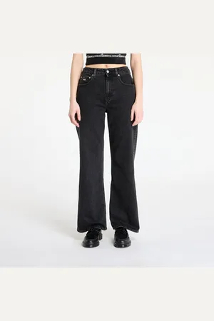 Tommy Hilfiger Spijkerbroek Tommy Jeans Mia Mid Rise Relaxed Straight Jeans Denim Black W26/L30