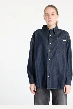 Calvin Klein Shirt Jeans Oversized Long Sleeve Denim Shirt Denim M