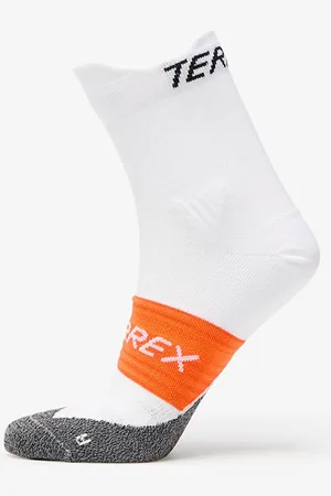 adidas Adidas Terrex Agravic Heat.Rdy Trail Running Crew Socks White/ Black/ Impact Orange L