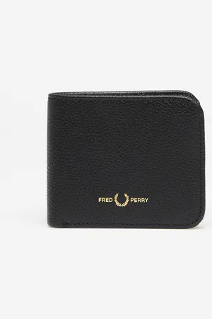 Fred Perry Portemonnee Tumbled Leather Wallet Black Universal