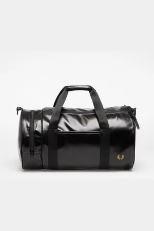 Fred Perry Tonal Classic Barrel Bag Black/ Gold Universal