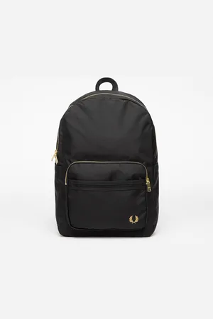 Fred Perry Textured Nylon Backpack Black Universal