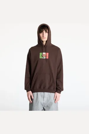 Thrasher Sweatshirt x Toy Machine Hecho Hoodie Dark Chocolate L