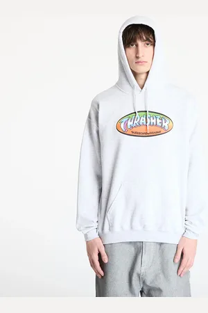 Thrasher Sweatshirt Ninety Five by Spanky Hoodie Ash Grey XL