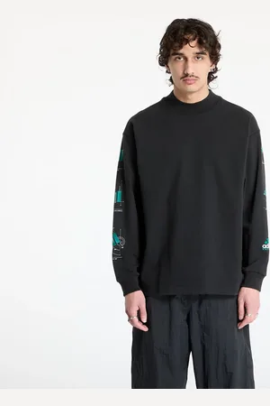 adidas T-shirt adidas Equipment Long Sleeve Graphic Tee Black/ Black L